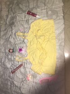 Cute Yellow Ruffle Top