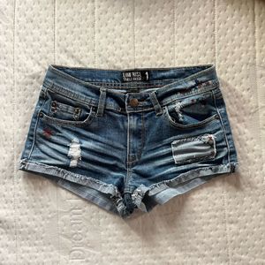 y2k Denim Distressed Shorts