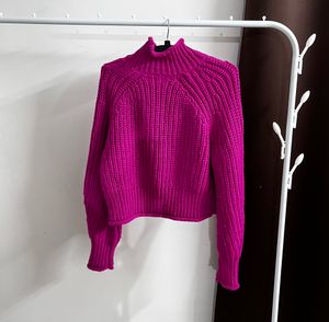 ❌Magenta High Neck Knit Sweater❌