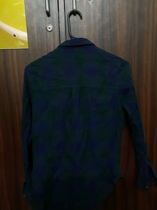 Blue And Green Checkered Lee Shirt