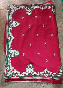 Red Heavy Ethnic Saree