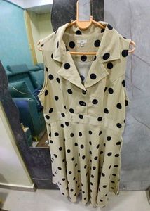GAP Polka Dot Dress Sleeveless With Pocket