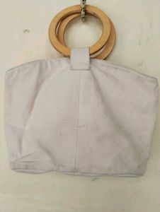 Wooden Handle Handbag