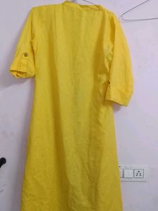 Yellow Kurta,used,little holes