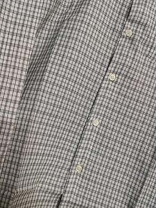 Men Checked Poly Viscose Off White Shirt