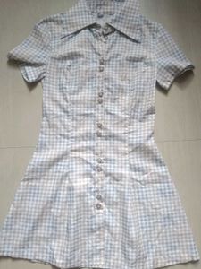 Gingham Shirt Dress.