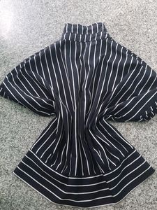 Striped Crop Shirt For Women