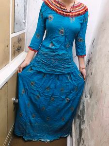 Ethnic Blue Kurta Set