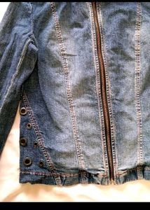Y2k Zip Denim Jacket