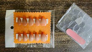 Orange French Tip Press-On Nails! 🦊