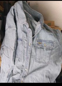 Lacoste Denim Shirt - Light Blue