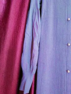 Lavender Long Line Sweater Dress