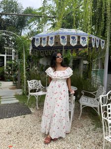 Floral Off-Shoulder Maxi Dress