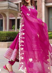 Pink Anarkali Suit with Dupatta