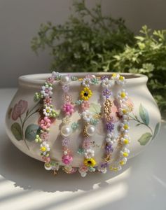 Beaded Flower Bracelet