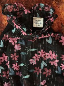 Floral Halter Tiered Mini Dress