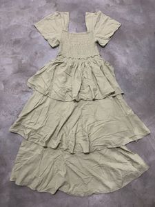 Light Green Tiered Maxi Dress