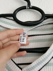 Striped Bodycon Midi Dress