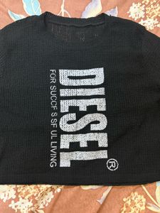 Diesel Black Long Sleeve Top