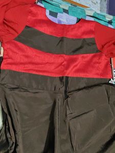 Ethnic gown with dupatta