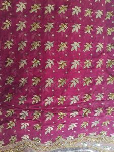 Embroidered saree