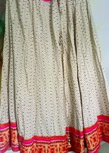 Cream Ethnic Skirt