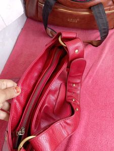 Branded Red Handbag