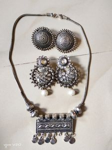 Beautifull Silver 🤍🤍 Jewellery Set 😍