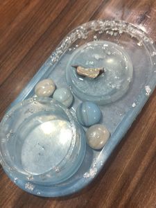 Resin Tray With Mini Round Box