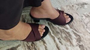 Burgundy Criss-Cross Heels