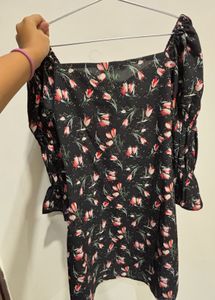 Floral Print Mini Dress, size-s