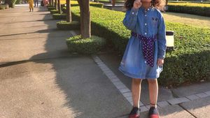 Denim Frock Without Belt