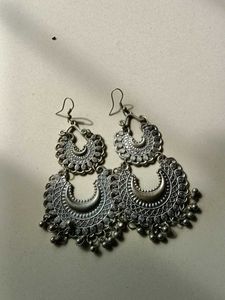 Bohemian Silver Earrings