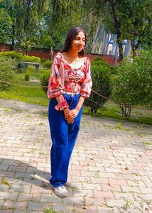 Flower Print Top