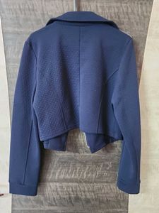 Chic Navy Cropped Jacket