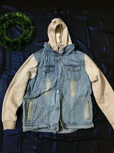 Hooded Denim Jacket