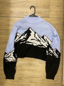 H&M In­tar­sia-De­sign Sweater - Free Size