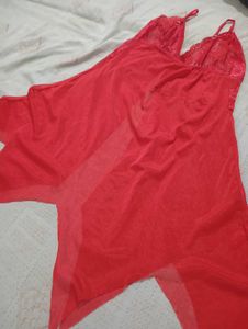 Red Lace Lingerie Babydoll