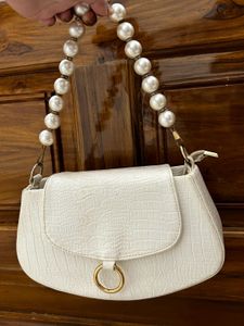 Classy White Handbag
