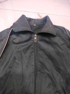 Black Track Jacket - Zip Up