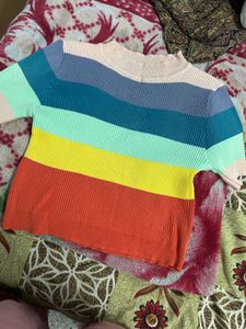 Striped Knit Top