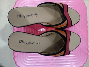 Mary Jane Color Block Slides