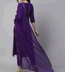 💜😍Purple Kurta Set..💜