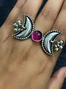 Blue Stone Bird Ring