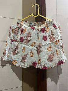 Floral Mini Skirt