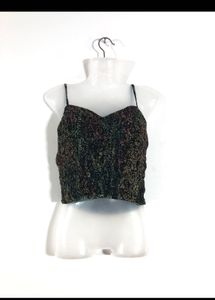 zara strappy crop top
