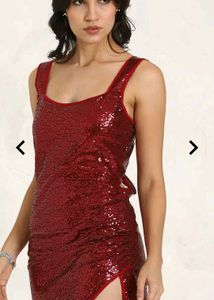 Sparkling Red Sequin Bodycon Dress❤️🥀