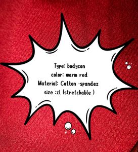 Red Bodycon Long Sleeve Dress