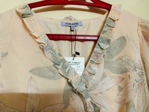 New Floral Printed Wrap Top