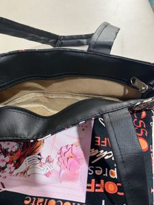 Coffee Themed Tote Bag with Portrait